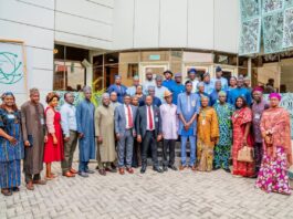 NITDA Strengthens Collaboration with NIPSS to Drive Digital Innovation, Orange Economy Growth Group photo of participants of the Senior Executive Course 48 (2026) alongside management staff of NITDA