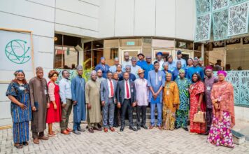 NITDA Strengthens Collaboration with NIPSS to Drive Digital Innovation, Orange Economy Growth Group photo of participants of the Senior Executive Course 48 (2026) alongside management staff of NITDA