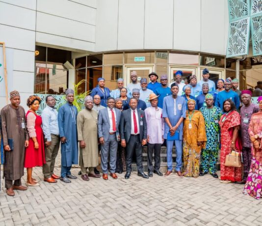 NITDA Strengthens Collaboration with NIPSS to Drive Digital Innovation, Orange Economy Growth Group photo of participants of the Senior Executive Course 48 (2026) alongside management staff of NITDA
