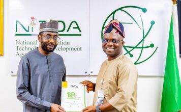 NITDA Endorses NiRA’s 2026 Expansion Plan to Boost Local Domain Adoption DG NITDA, Kashifu Inuwa Abdullahi with NiRA President, Adesola Akinsanya.