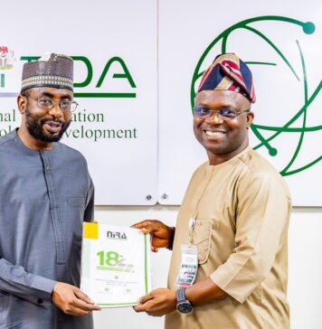 NITDA Endorses NiRA’s 2026 Expansion Plan to Boost Local Domain Adoption DG NITDA, Kashifu Inuwa Abdullahi with NiRA President, Adesola Akinsanya.