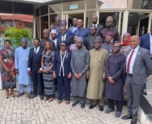Group photograph of DG NITDA with stakeholders during the launching of National Sovereign Cloud Initiative at NITDA Headquarter, Abuja.