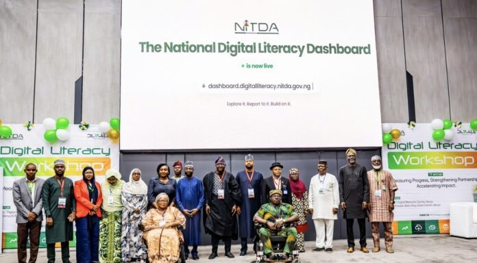 Digital Skills Hold the Key to Nigeria’s AI-Driven Future – DG NITDA DG NITDA, Kashifu Inuwa Abdullahi, CCIE, with the Dignitaries and participants.
